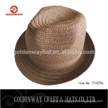 cheap mens Brown promotional paper straw boater hats